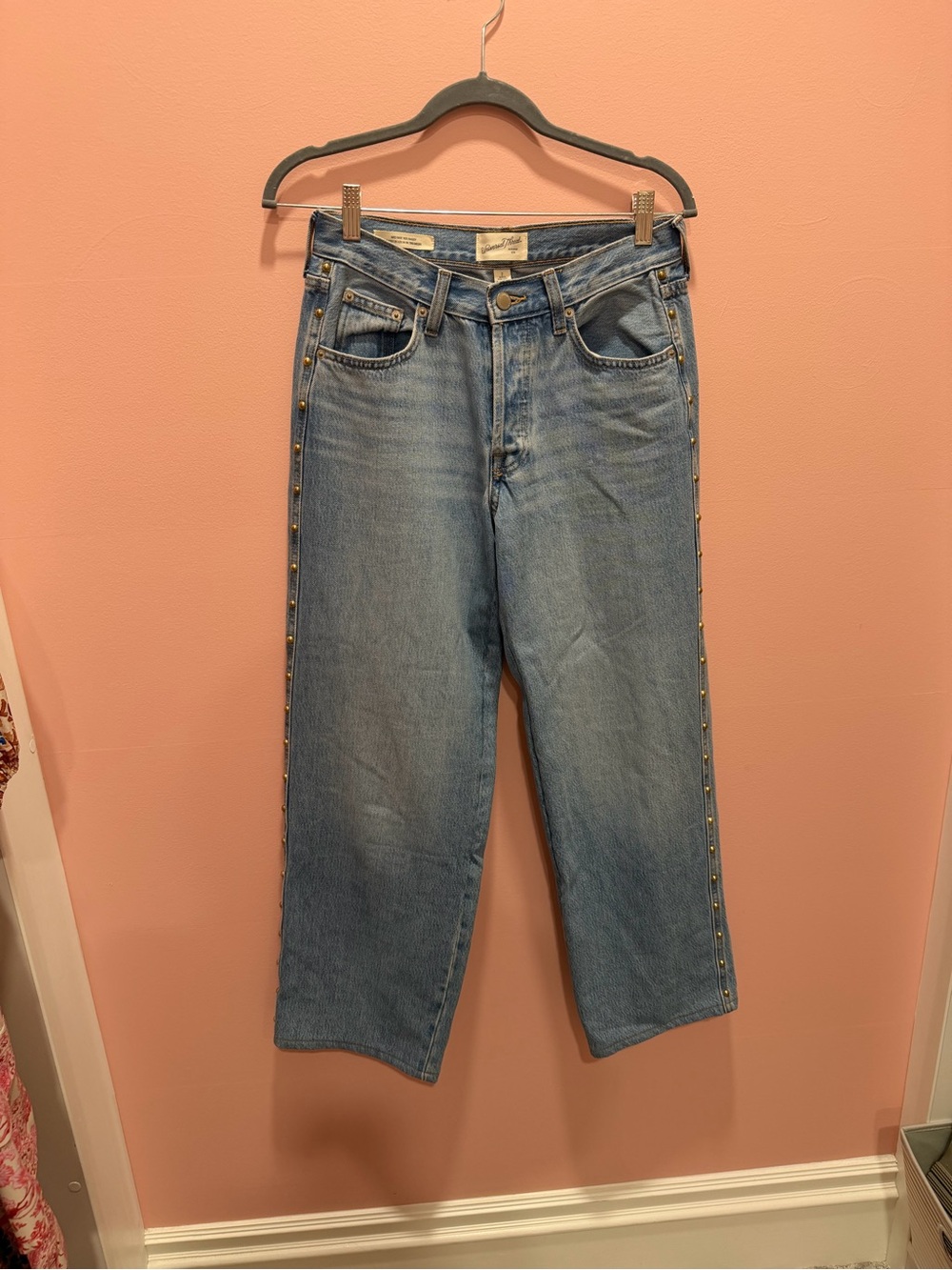 Target Light Blue Boyfriend Jeans with Side Studs